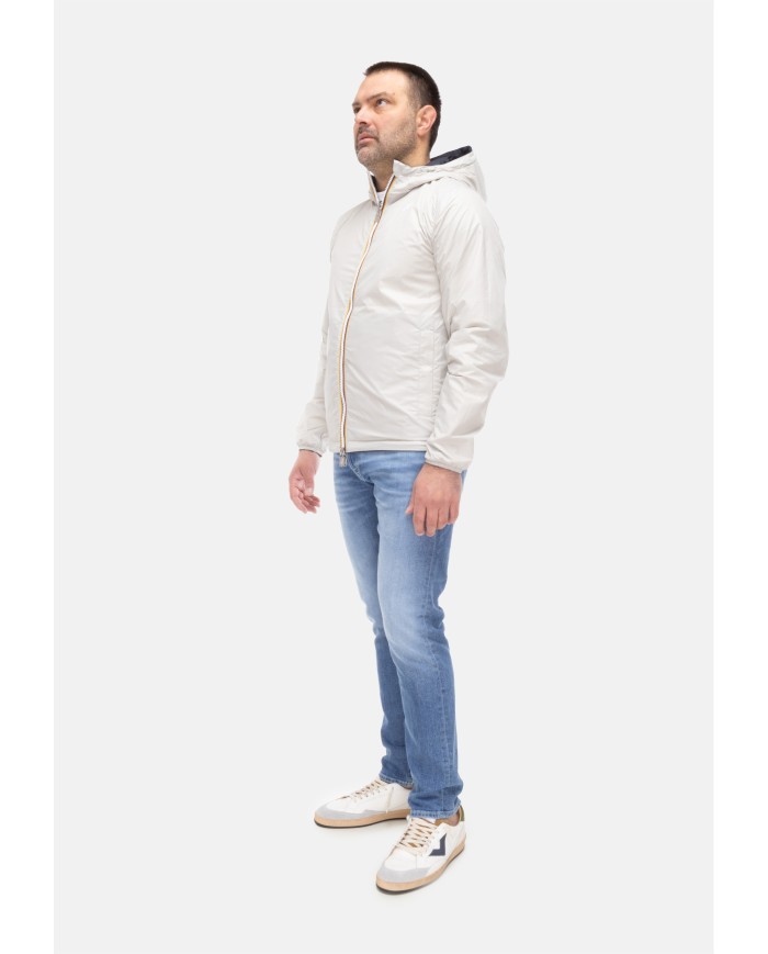 K-WAY Giubbino uomo Jake BLUE DEPTH - BEIGE LT