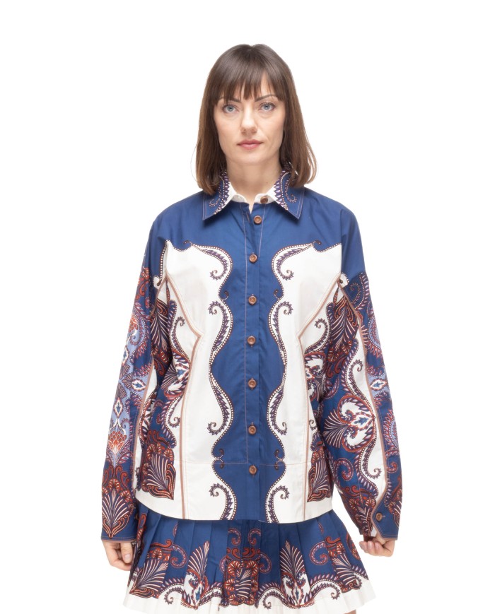 FARM RIO Camicia donna sampa arabesque Sand