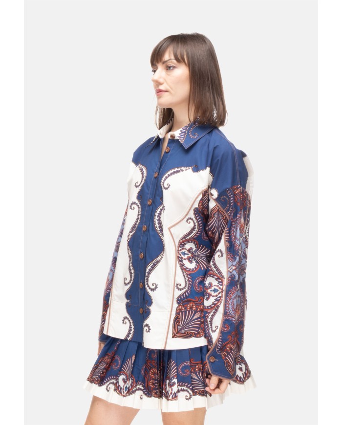 FARM RIO Camicia donna sampa arabesque Sand