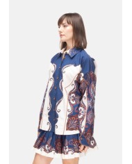 FARM RIO Camicia donna sampa arabesque Sand