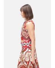 FARM RIO Top donna monospalla Rosso