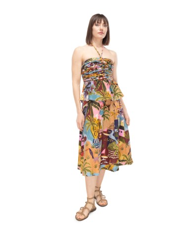FARM RIO Abito midi donna Multicolor