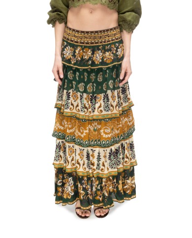 FARM RIO Gonna lunga balze Verde