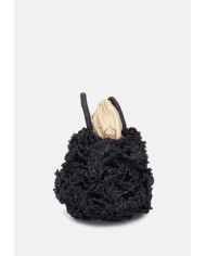 IBELIV Borsa donna rafia CORAL Black               