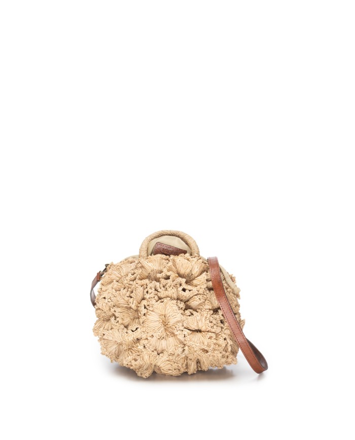 IBELIV Borsa donna in rafia CORAL TEA