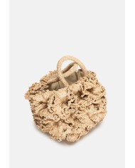 IBELIV Borsa donna in rafia CORAL TEA