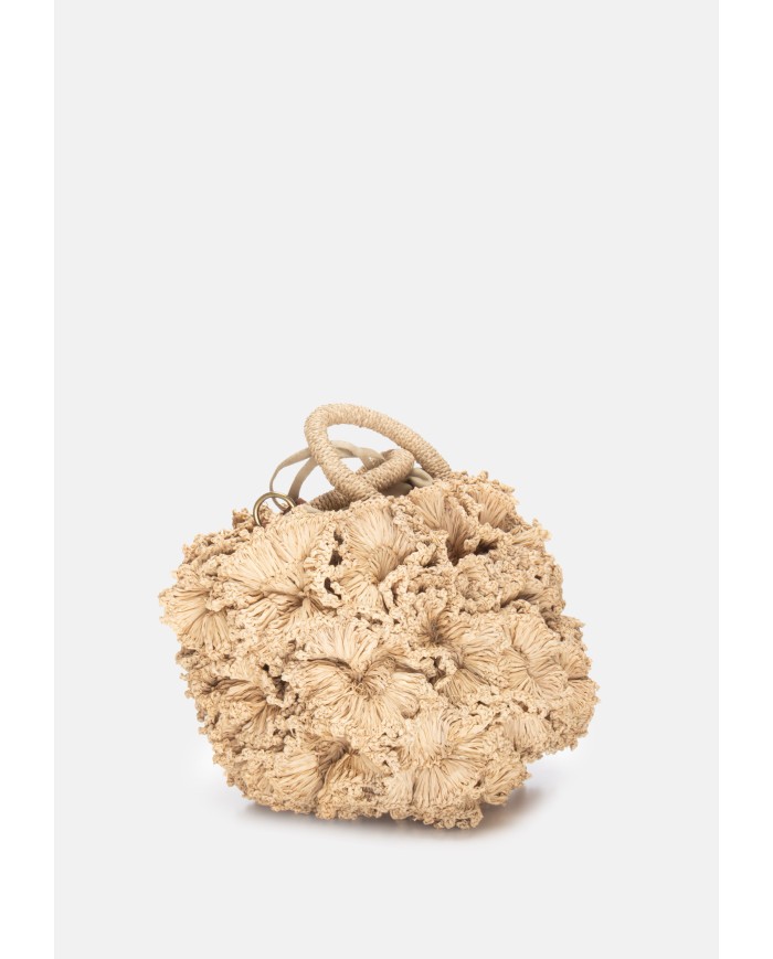 IBELIV Borsa donna in rafia CORAL TEA