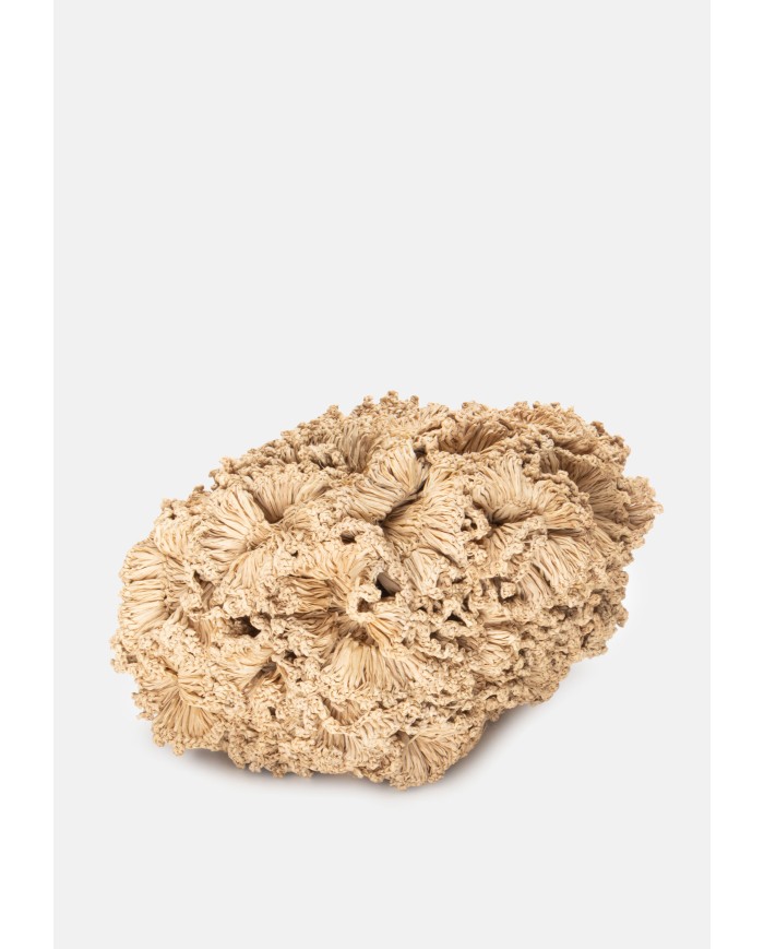 IBELIV Borsa donna in rafia CORAL TEA