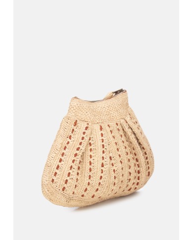 IBELIV Borsa donna in rafia MEZZO TEA