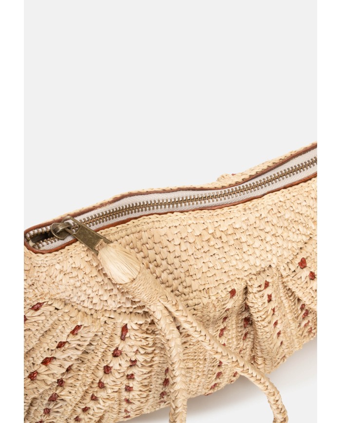 IBELIV Borsa donna in rafia MEZZO TEA
