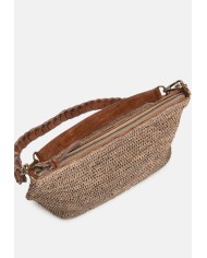 IBELIV Borsa donna in rafia MIHAJA DARK TEA