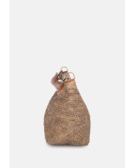 IBELIV Borsa donna in rafia MIHAJA DARK TEA