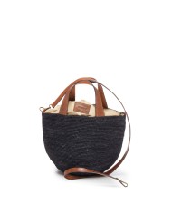 IBELIV Borsa donna in rafia MIROZY Black               