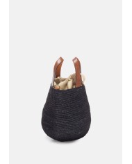 IBELIV Borsa donna in rafia MIROZY Black               