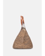 IBELIV Borsa donna in rafia TOKYO DARK TEA
