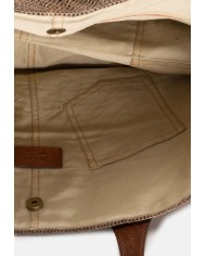 IBELIV Borsa donna in rafia TOKYO DARK TEA
