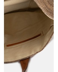 IBELIV Borsa donna in rafia TOKYO DARK TEA