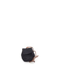 IBELIV Mini borsa donna in rafia ZAZ Black               