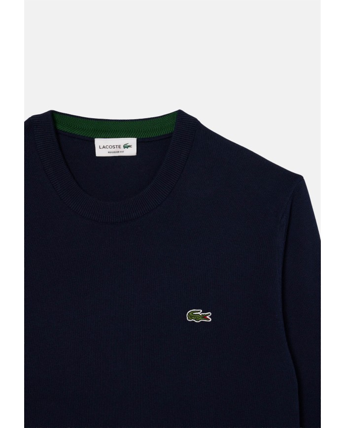 LACOSTE Maglia  uomo girocollo Nera