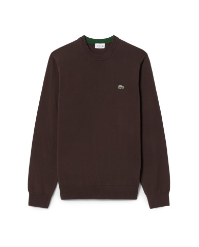 LACOSTE Maglia uomo girocollo marrone