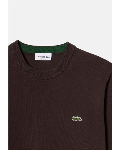 LACOSTE Maglia uomo girocollo marrone