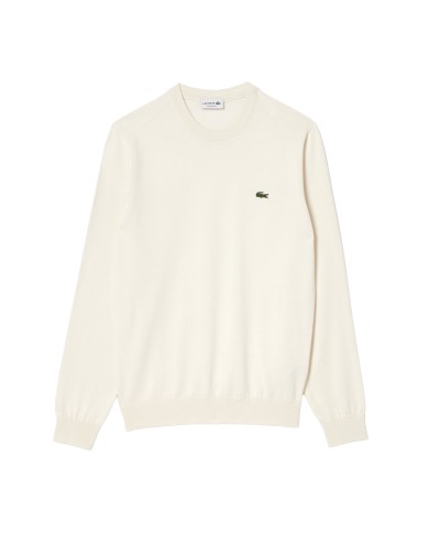 LACOSTE Maglia uomo girocollo bianca