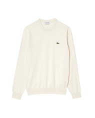 LACOSTE Maglia uomo girocollo bianca