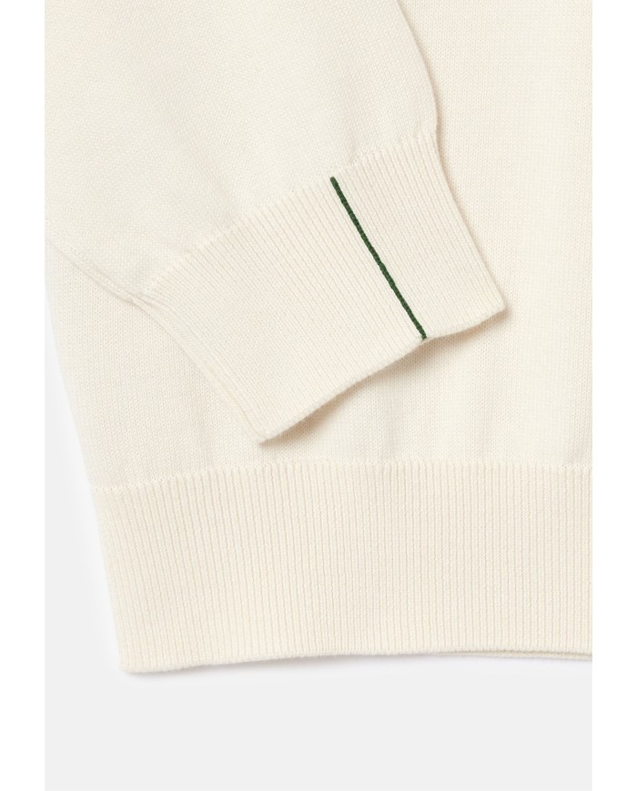 LACOSTE Maglia uomo girocollo bianca