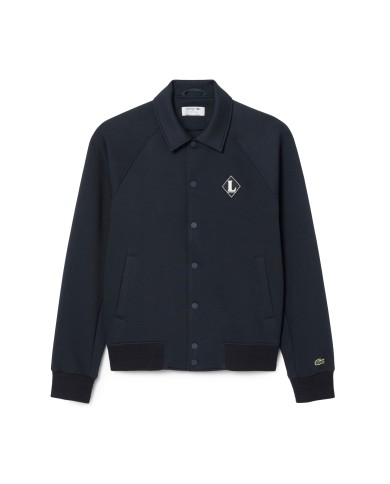 LACOSTE Giubbino uomo con stemma rétro nero