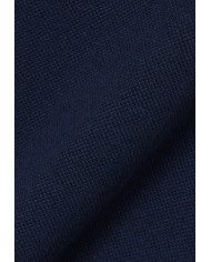 LACOSTE Polo uomo classic fit in cotone-lino blu