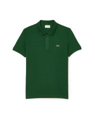 LACOSTE Polo uomo slim fit in piqué verde