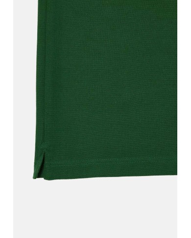 LACOSTE Polo uomo slim fit in piqué verde