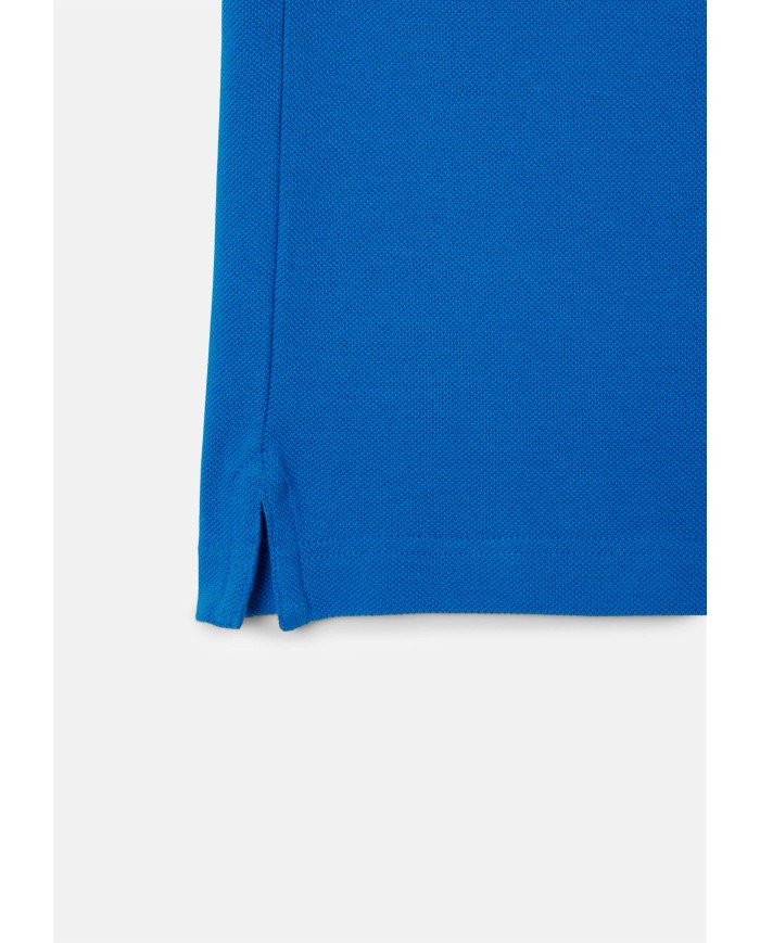 LACOSTE Polo uomo slim fit in piqué Azzurra