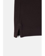 LACOSTE Polo uomo slim fit in piqué marrone