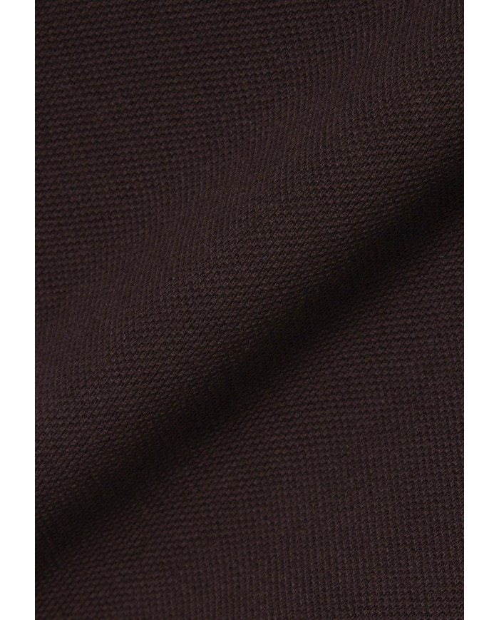 LACOSTE Polo uomo slim fit in piqué marrone