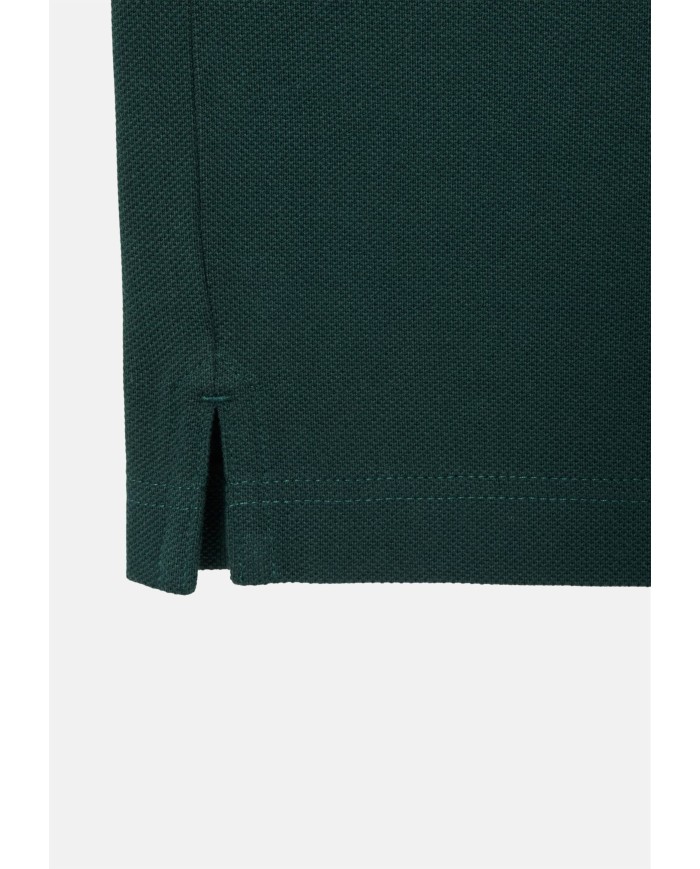LACOSTE Polo uomo slim fit in piqué verde scuro