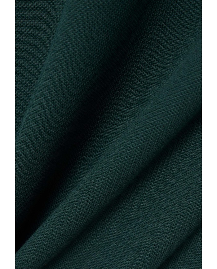 LACOSTE Polo uomo slim fit in piqué verde scuro