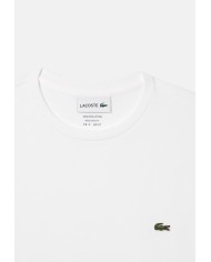 LACOSTE T-shirt uomo in cotone Pima bianca