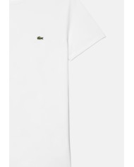 LACOSTE T-shirt uomo in cotone Pima bianca