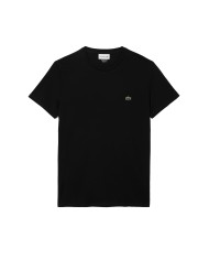 LACOSTE T-shirt uomo in cotone Pima Nera