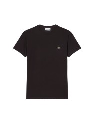 LACOSTE T-shirt uomo in cotone Pima marrone