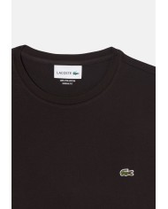 LACOSTE T-shirt uomo in cotone Pima marrone
