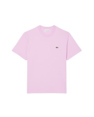 LACOSTE T-shirt uomo in cotone rosa