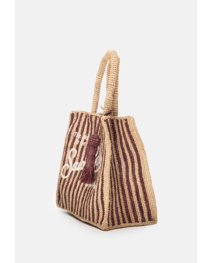 MC2 St. Barth Borsa donna rafia Colette marrone