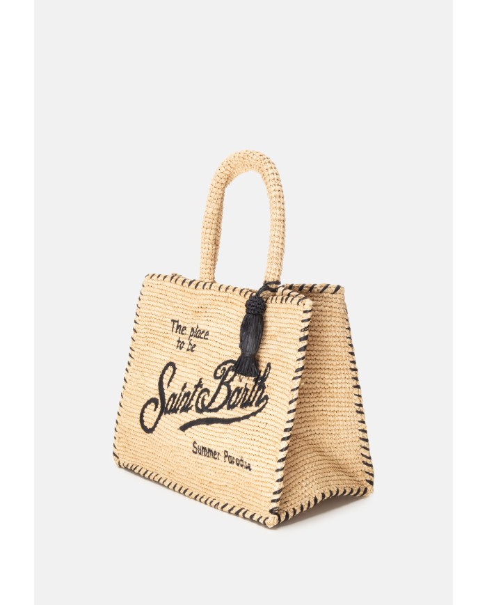 MC2 St. Barth Borsa donna rafia Colette Nera