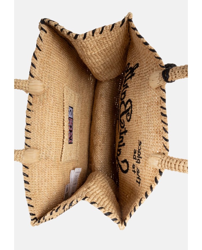 MC2 St. Barth Borsa donna rafia Colette Nera