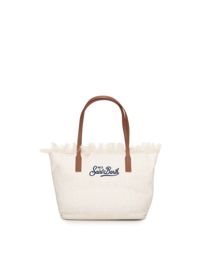 MC2 St. Barth Borsa donna shopper medium sangallo OFF WHITE