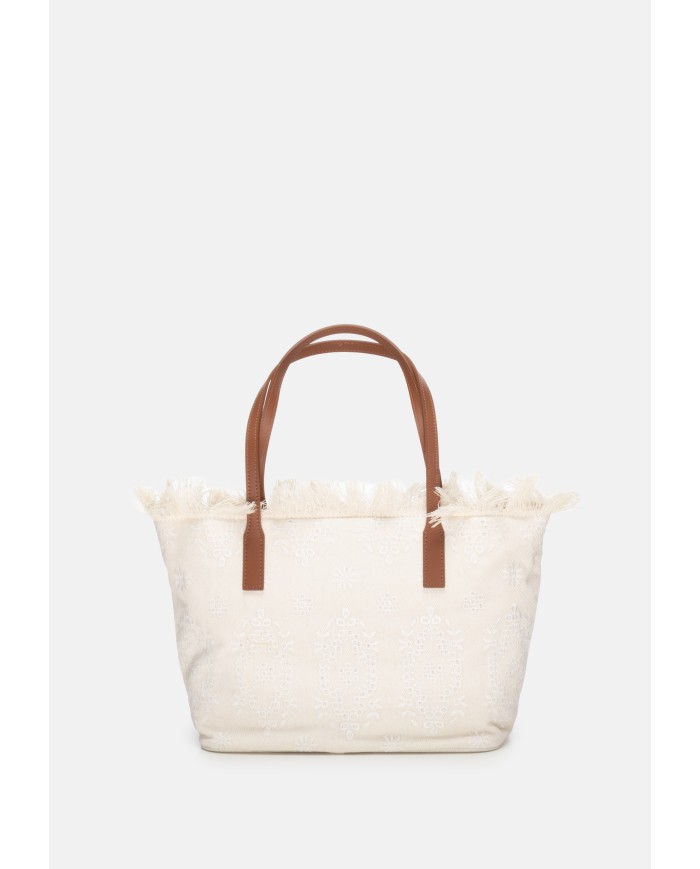 MC2 St. Barth Borsa donna shopper medium sangallo OFF WHITE