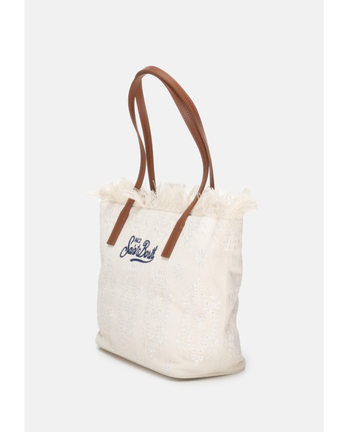 MC2 St. Barth Borsa donna shopper medium sangallo OFF WHITE