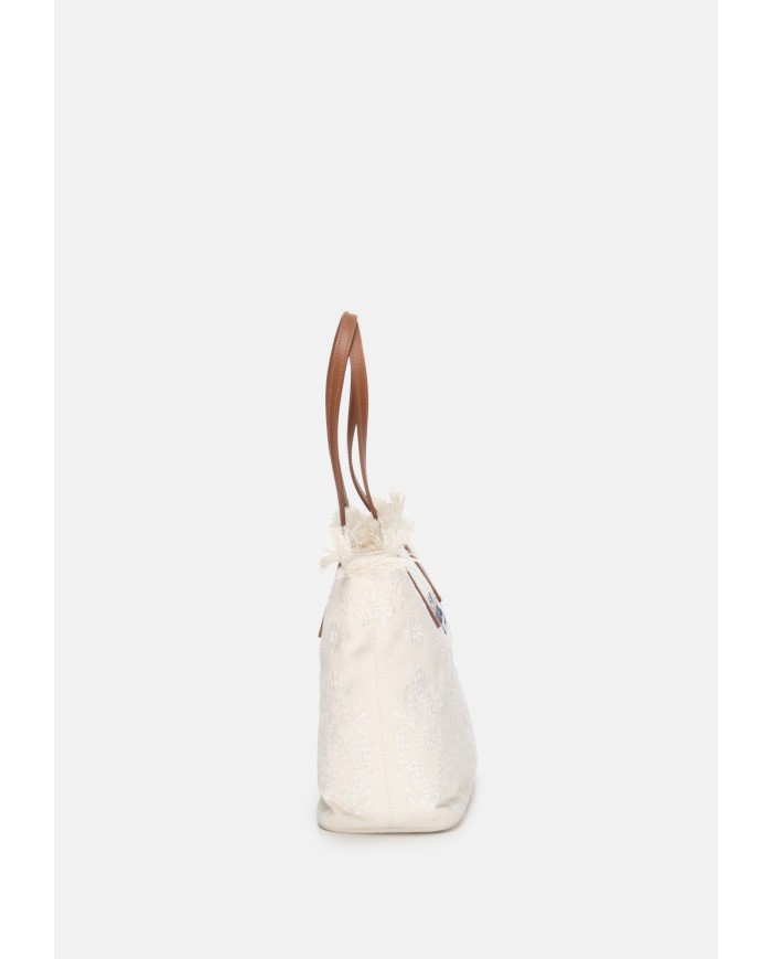 MC2 St. Barth Borsa donna shopper medium sangallo OFF WHITE